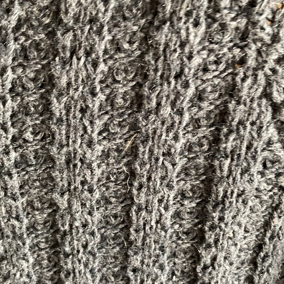 Gray Button Up Knit Hoodie - Picture 4 of 6